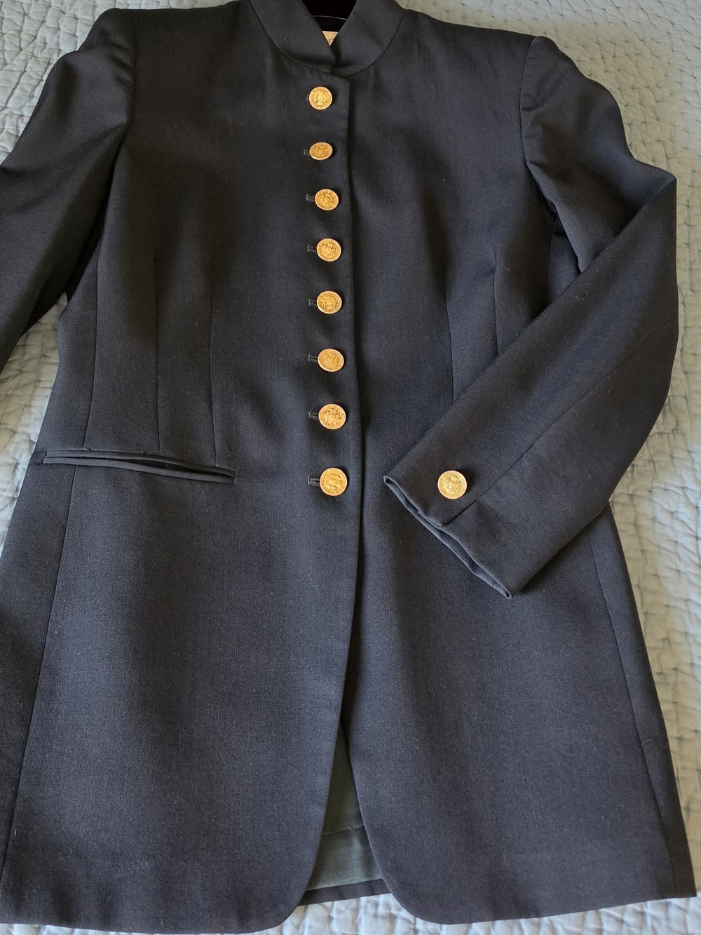 Luxury Navy Wool Blazer By Jones New York Vintage Classic